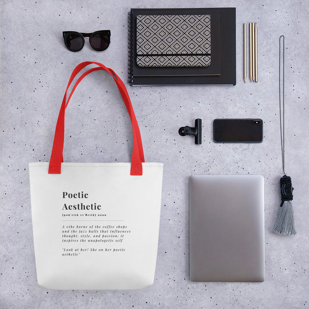 Color Handle Poetic Aesthetic Tote