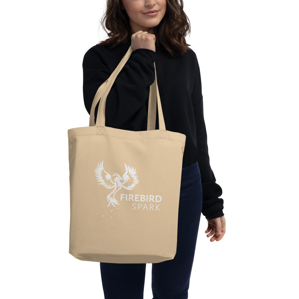 White Logo Eco Tote Bag