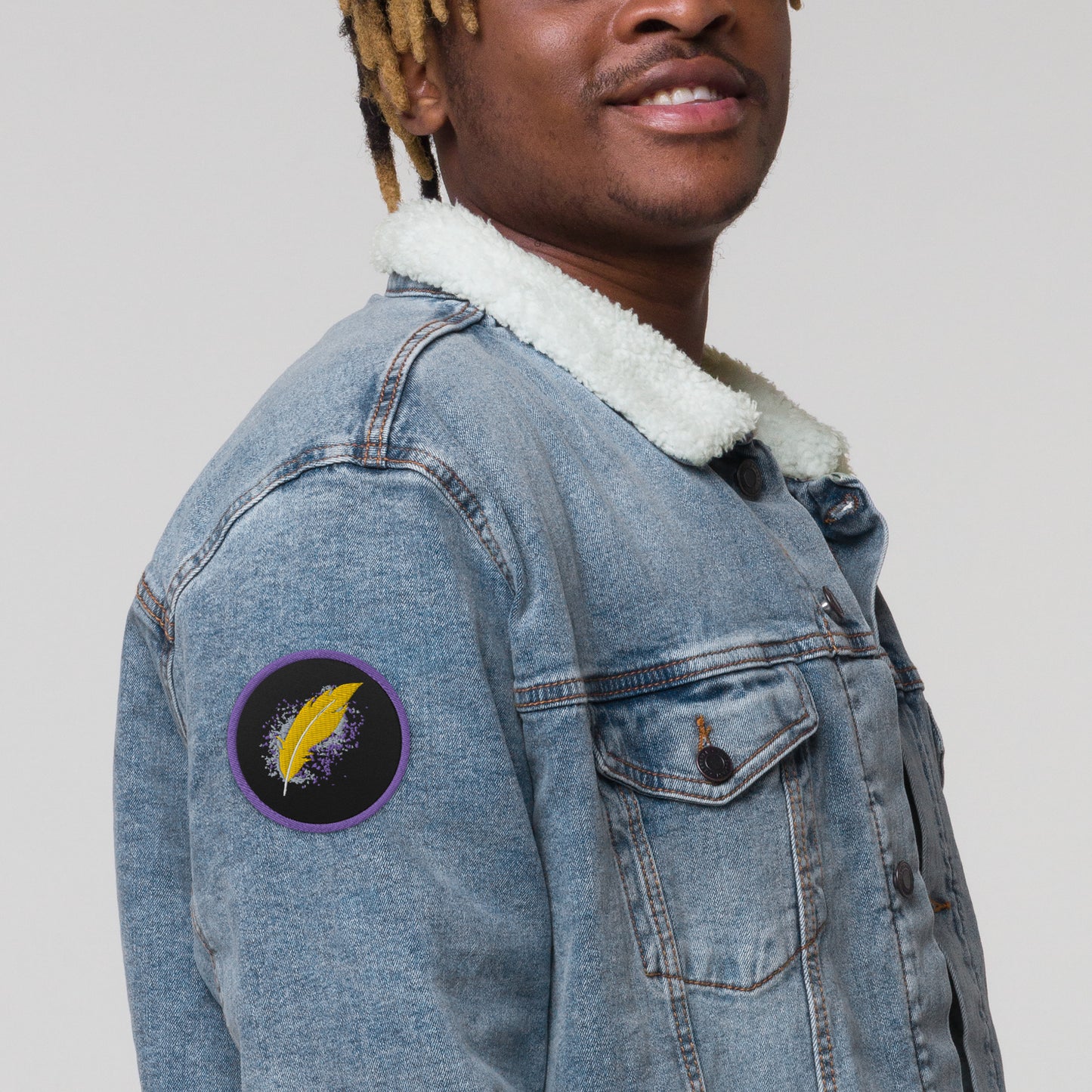 Feather Embroidered Patch
