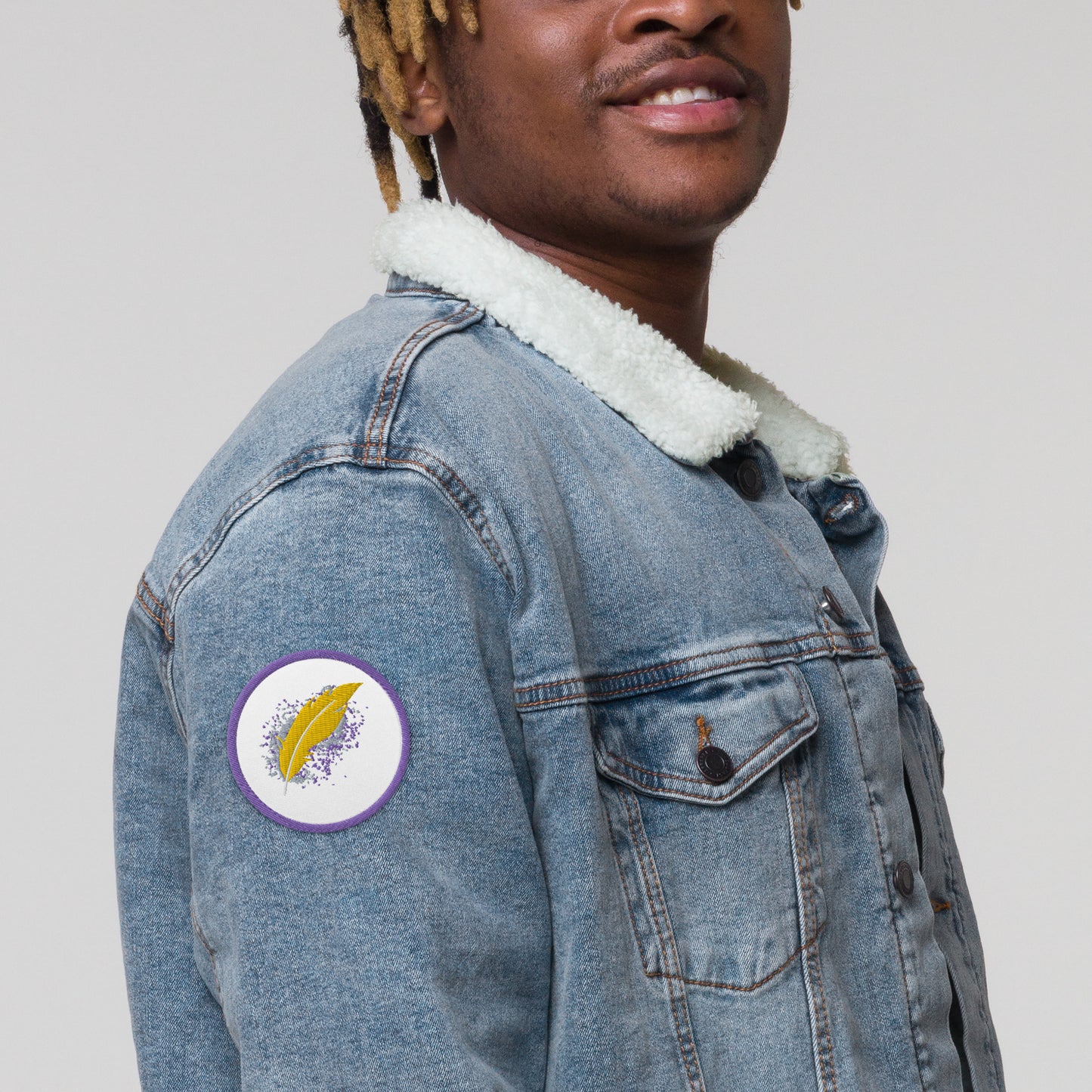 Feather Embroidered Patch