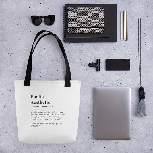 Color Handle Poetic Aesthetic Tote