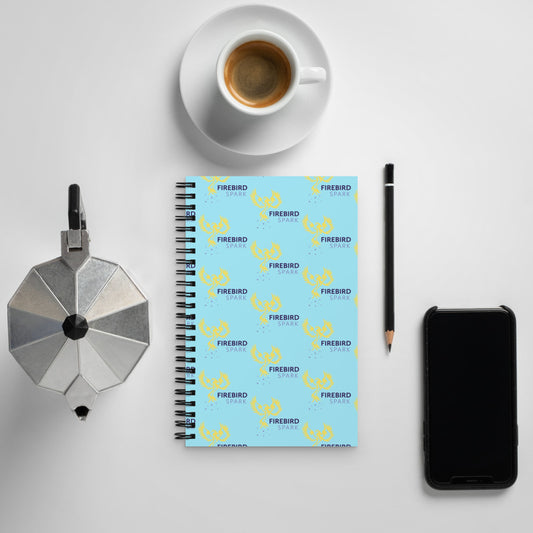 Blue with Yellow Logo Dot Notebook